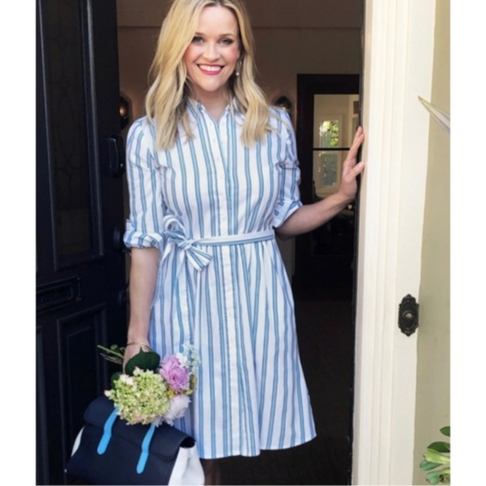 ❌SOLD❌ Draper James | Shirt Dress in Striped Awning